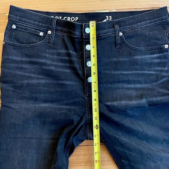 J. Crew 9” demi-boot crop Jean in charcoal. Size 33. - Picture 12 of 16